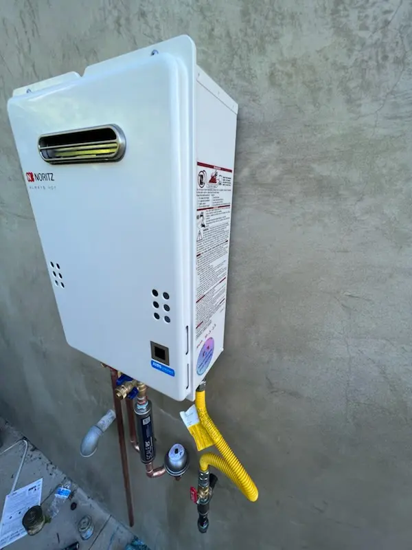 Tankless water heater installation for Petaluma homes